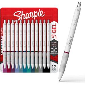 Sharpie S-Gel | Gel Pens for Writing | Medium Point (0.7mm) | Assorted Ink